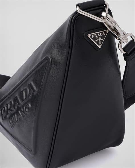 prada triangle leather bag|Prada triangle crossbody bag.